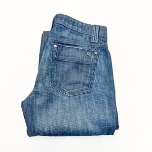 Joe's Dark Wash Denim Jeans Flare Leg Dark Wash Zip Fly Size 26 NWT